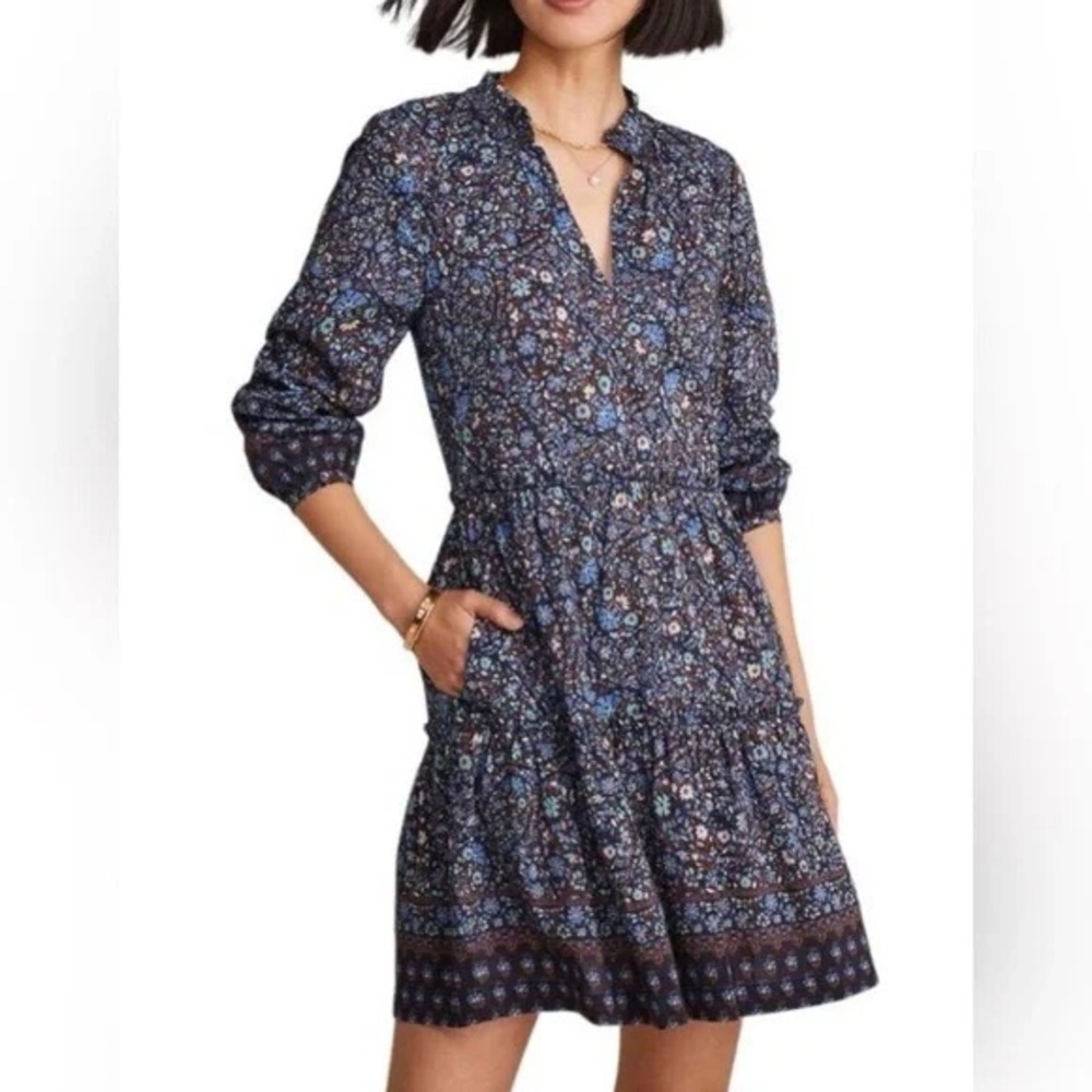 NWT | Vineyard Vines | Fenwich Paisley Floral Print Dress - Picture 2 of 7